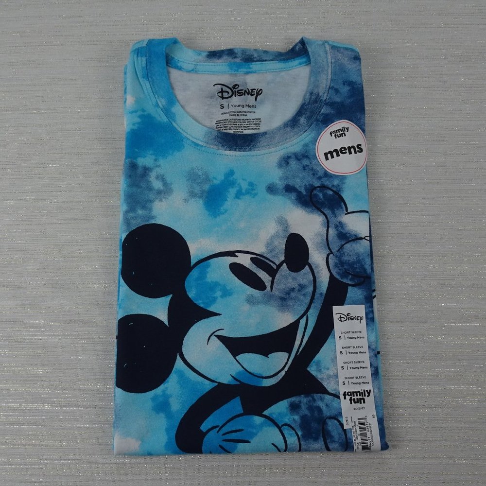 NWT Mickey Mouse Men's Tie Dye Graphic T Shirt - Picture 4 of 10